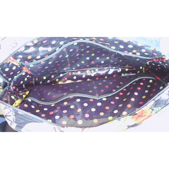 Vera Bradley LARGE DELUXE DUFFEL BAG Havana Rose Quilted Floral Travel Bag - Picture 7 of 9